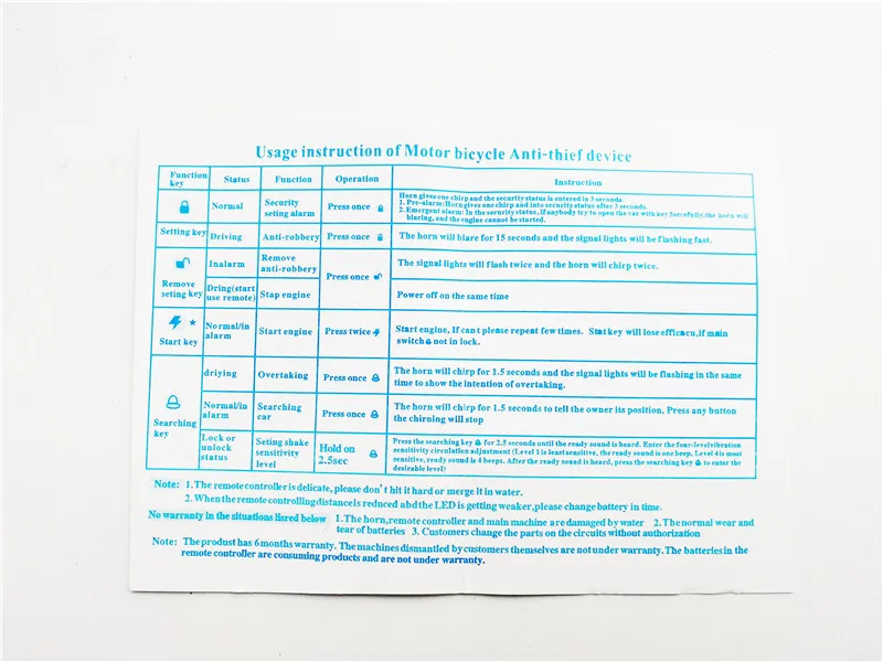 Система сигнализации для мотоциклов и велосипедов 433 92 МГц 12 В|Защита от кражи| |