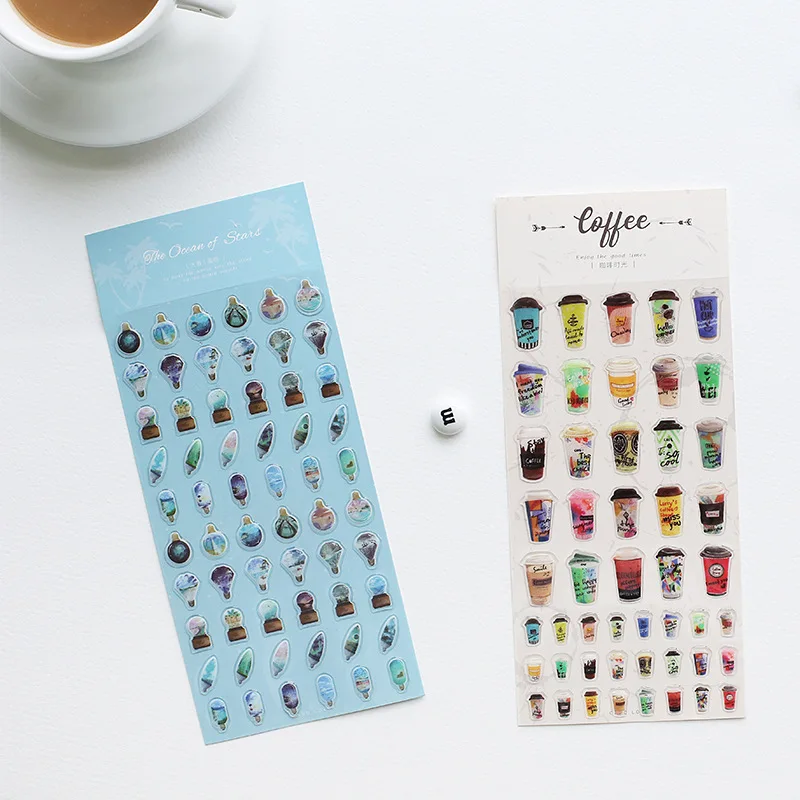 Милые домашние животные Lover кошки кофе декоративные клейкие 3D ПВХ наклейки Diy