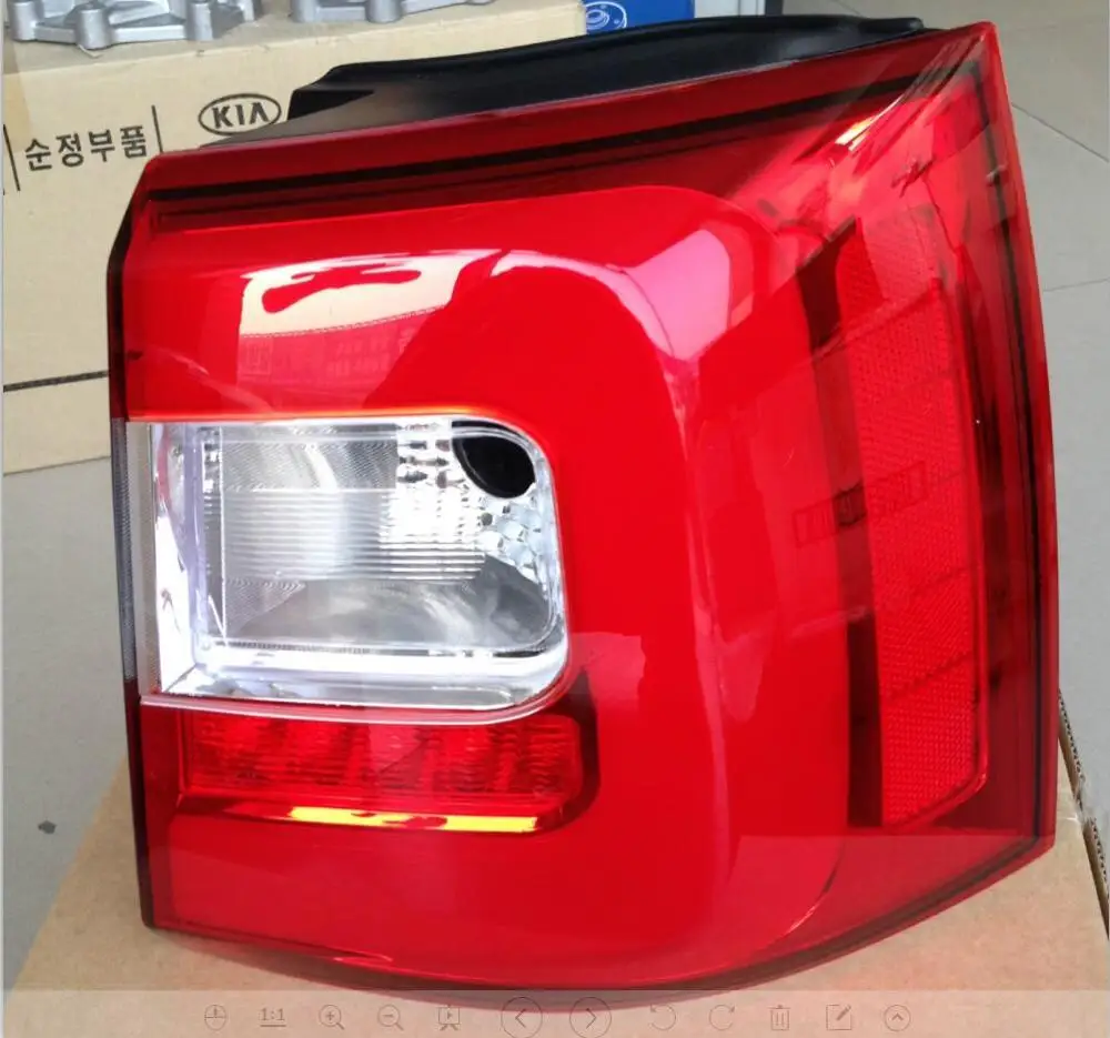 1pcs Left outside 1 шт. KlA Sorento задний фонарь, светодиодный, 2013~ год,! SportageR, soul, spectora, k 5, sorento, kx5, ceed, Sorento задний фонарь - Цвет: 1pcs Left outside