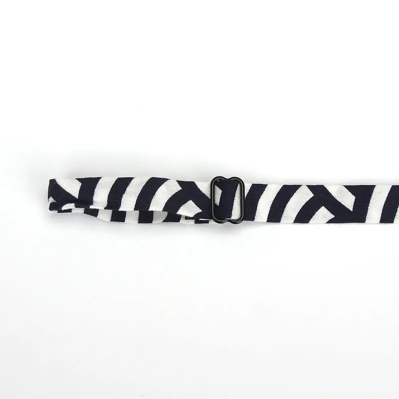 Мужской галстук бабочка винтажный из 100% хлопка с принтом якоря праздничные