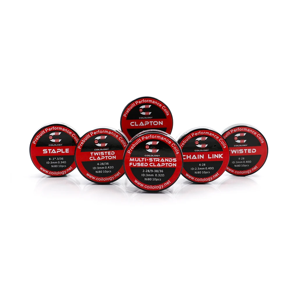 Coilology multi пряди Сплавленный Clapton NI80 0 32 Ом DIY катушки для электронной сигареты RDA RTA