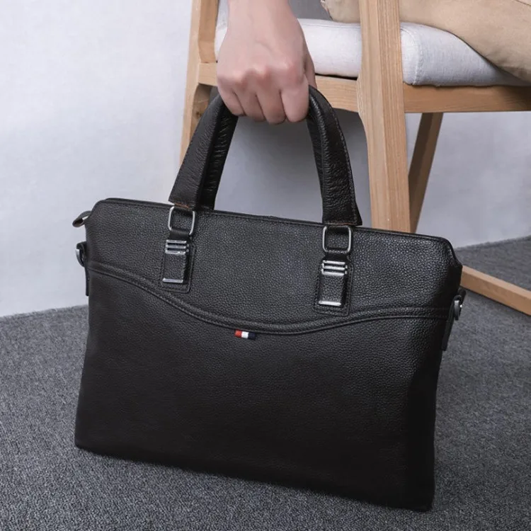 Мужские портфели из натуральной кожи, портфель для ноутбука 14 дюймов, модные сумки для компьютера, сумки-мессенджеры