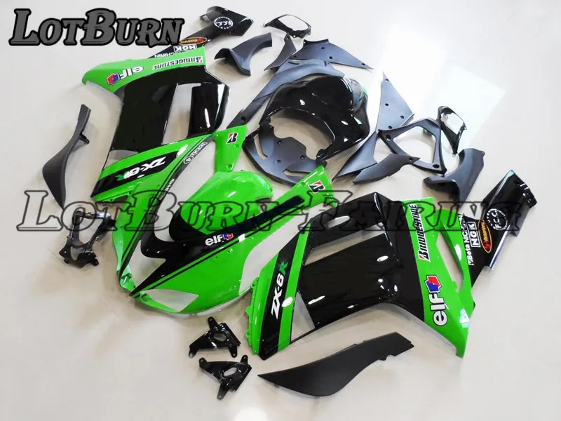 Мото литья под давлением мотоцикл обтекатель комплект подходит для KAWASAKI ZX6R 636 ZX-6R