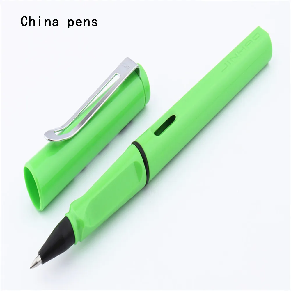 Высокое качество Jinhao 599 различные цветные школьные офисные канцелярские гелевые ручки - Цвет: Зеленый