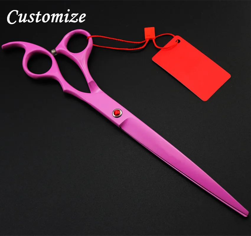

Customize new Upscale Japan 440c 8 inch PINK dog grooming hair scissors Pet barber clipper cutting scissor hairdressing scissors