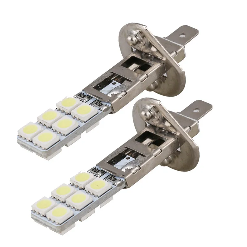 Автомобильные фары 2 шт H1 12-LED сменные фары/противотуманные лампочки яркие белые