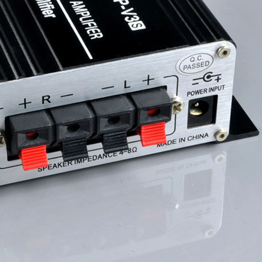 LP V3S цифровой мини Hi Fi стерео усилитель мощности автомобиля 50 Вт 12 в MP3