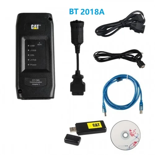 2018A BT without Box 2018A Bluetooth CAT ET 3 беспроводной адаптер III гусеничный грузовик диагностический инструмент Коммуникационный адаптер III - Цвет: 2018A BT without Box