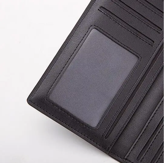 Мужской кошелек длинный клетчатый из натуральной кожи | Багаж и сумки