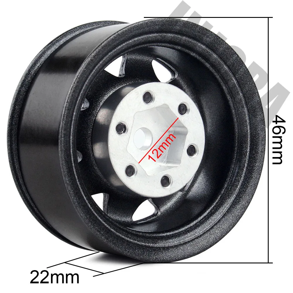 INJORA 1,5" металлический обод колеса 1,55 Beadlock Ступица колеса для 1/10 RC гусеничный D90 TF2 Tamiya CC01 LC70 MST JIMNY AX90069