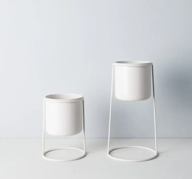 Набор из 2 стоячих контейнеров для растений стоячие плантаторы подставка один