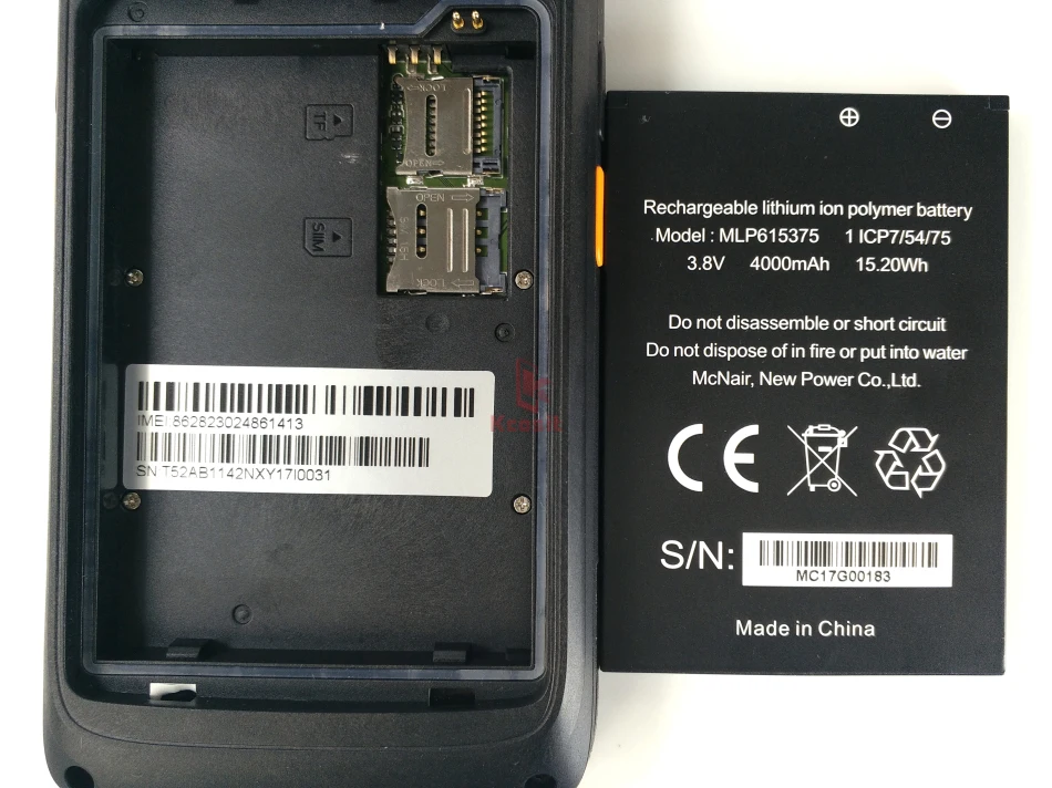 2018 Kcosit K52 1D 2D Android сканер штрих кода 4G Lte портативный кпк терминал считыватель