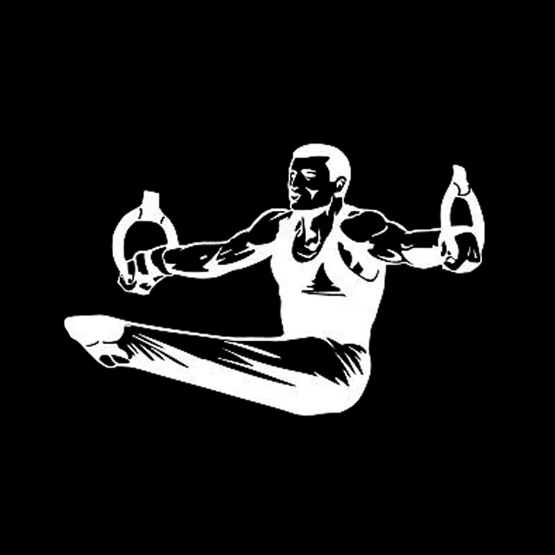 16 5 см * 10 7 модные гимнастика мышцы человек Sportsman Виниловая пленка для оклеивания