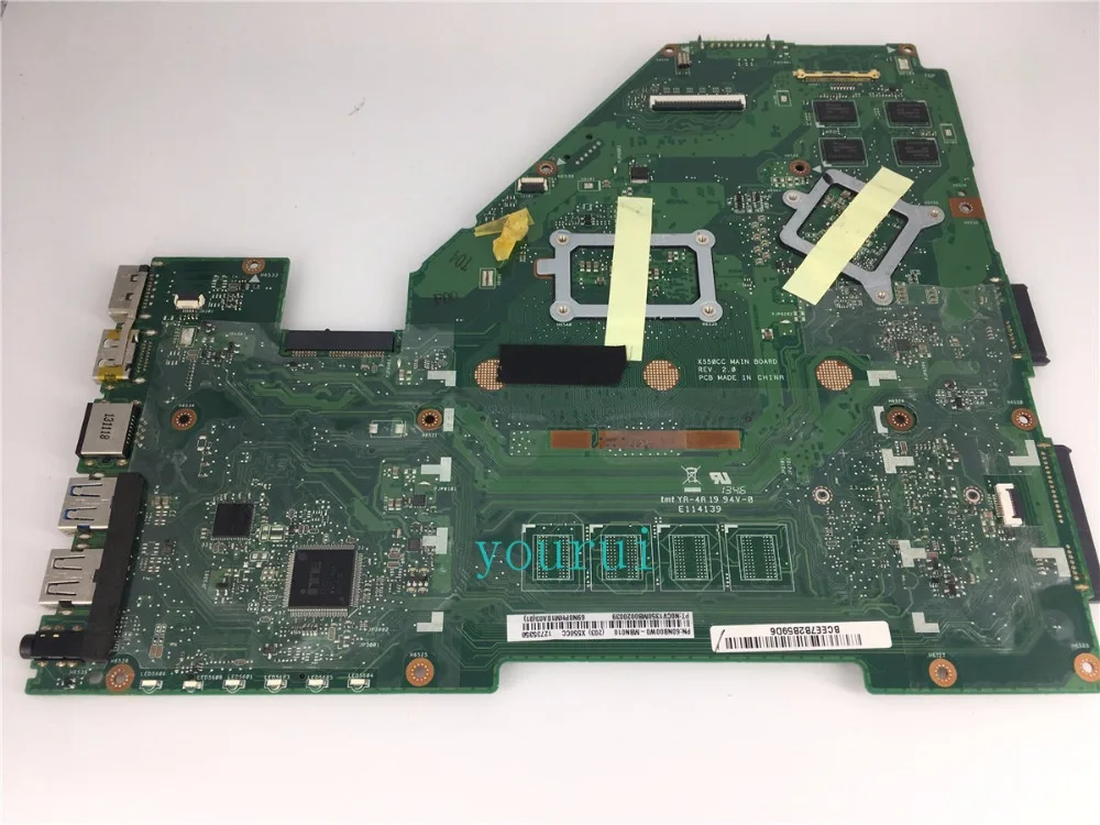 Материнская плата yourui X550CC модель REV 2 0 для ASUS X550CA R510C Y581C материнская ноутбука