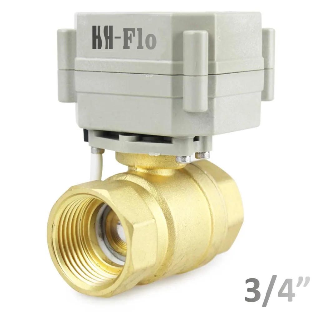 HSH Flo 3/4 &quotDN20 12 В/24 В постоянного тока двухсторонний моторизованный шаровой клапан