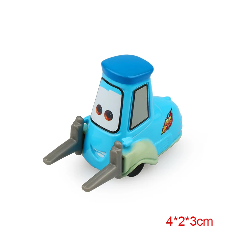Guido Дисней Pixar Тачки 2 3 Молния Маккуин вилочный погрузчик Guido Luigo 1:55 литья под давлением сплав модель автомобиля детский день подарок игрушка для мальчика - Цвет: Guido