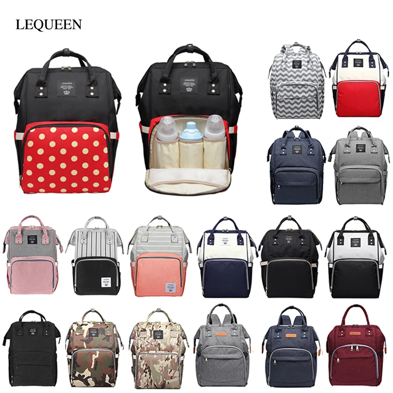 

LEQUEEN Large Capacity Mummy Maternity Bag Newborn Baby Diaper Bag Multifunctional Nursing Bag Backpack Baby Care Convenient