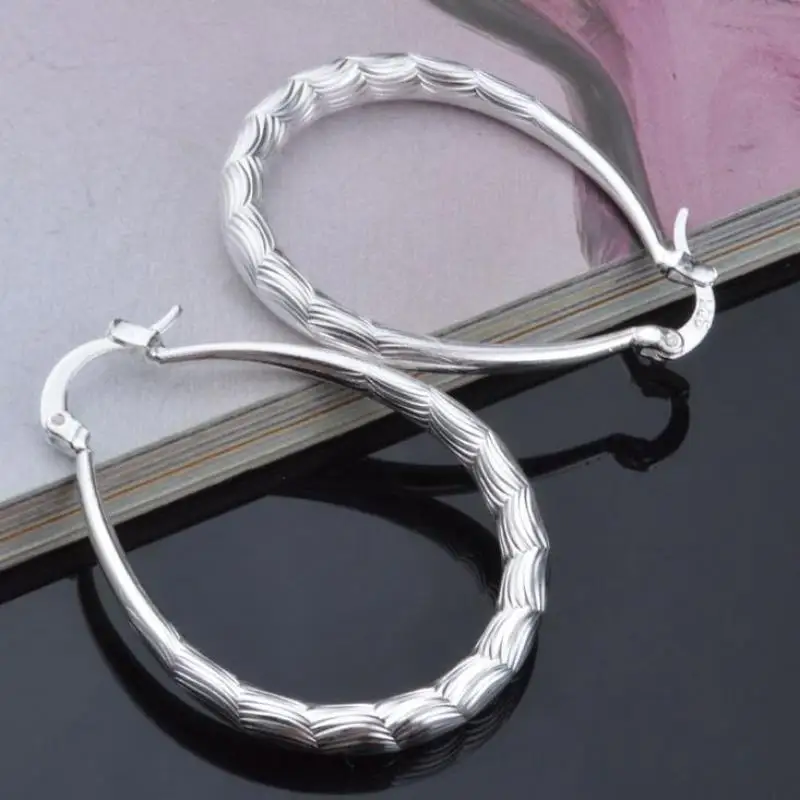 Женские серьги кольца из стерлингового серебра пробы a1t3|long earrings silver|earrings silver