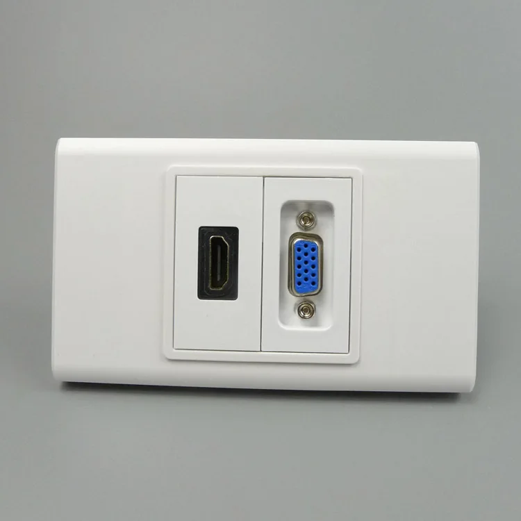 

120 X 70 size VGA HDMI female to female wall plate support DIY