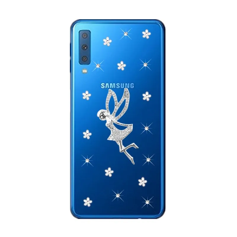 Чехол для Samsung Galaxy A9 2018 Прозрачная силиконовая задняя крышка A7 star pro защита от