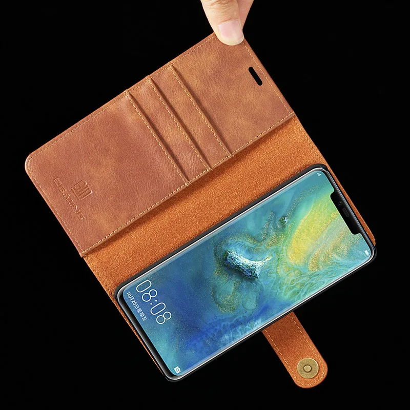 Роскошный Ретро Кожаный съемный чехол-кошелек для huawei mate 20 30 P30 Pro Lite P20 Pro P10 mate 20 слот для карт чехол-подставка