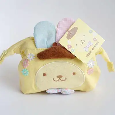 Милый мультфильм Пасха моя мелодия Cinnamoroll пудинг собака плюшевые сумки аниме-кошелек косметичка для девочек любовник подарки для детей - Цвет: Pudding