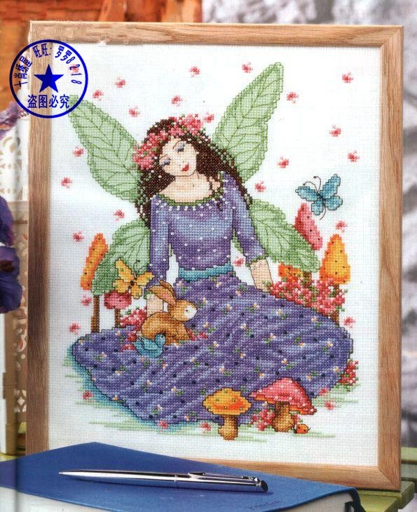 Высококачественный красивый комплект для вышивки крестиком Весенняя Фея