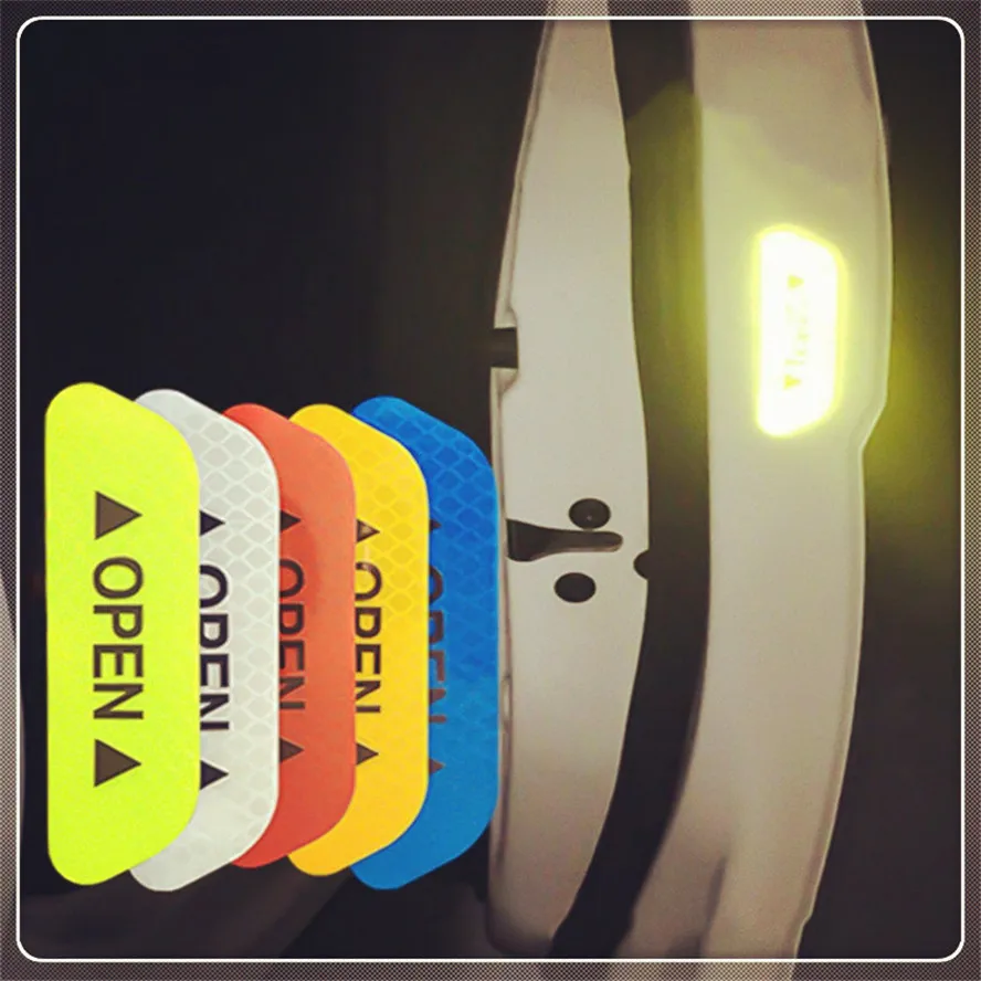 Светоотражающая лента для дверей автомобиля 4 шт. предупреждающий стикер Chevrolet