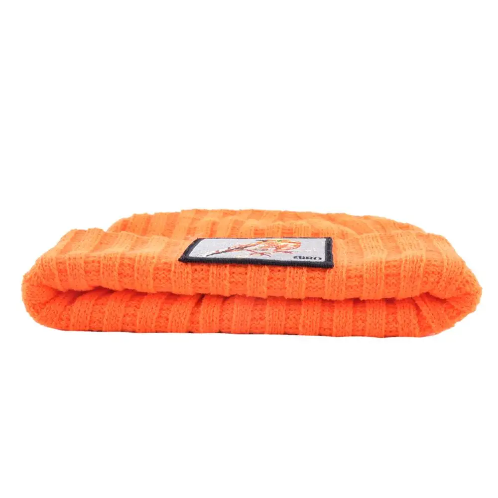 Хип хоп шапка мужские и женские новые модные вязаные шапки с птицей патч зимний