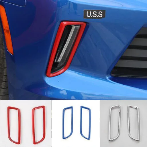Newest Daytime Running Lights Cover Ring Bezel Outlet Exterior Trims ABS For Chevrolet Camaro 2016 Up Free Shipping | Автомобили и