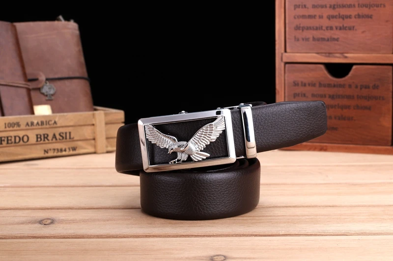 Деловые мужские ремни, роскошный ремень, официальный ремень cinto eagle hawk, автоматическая пряжка, большой размер, 140 см, 150, 160, ремень, 130 волокно, кожа