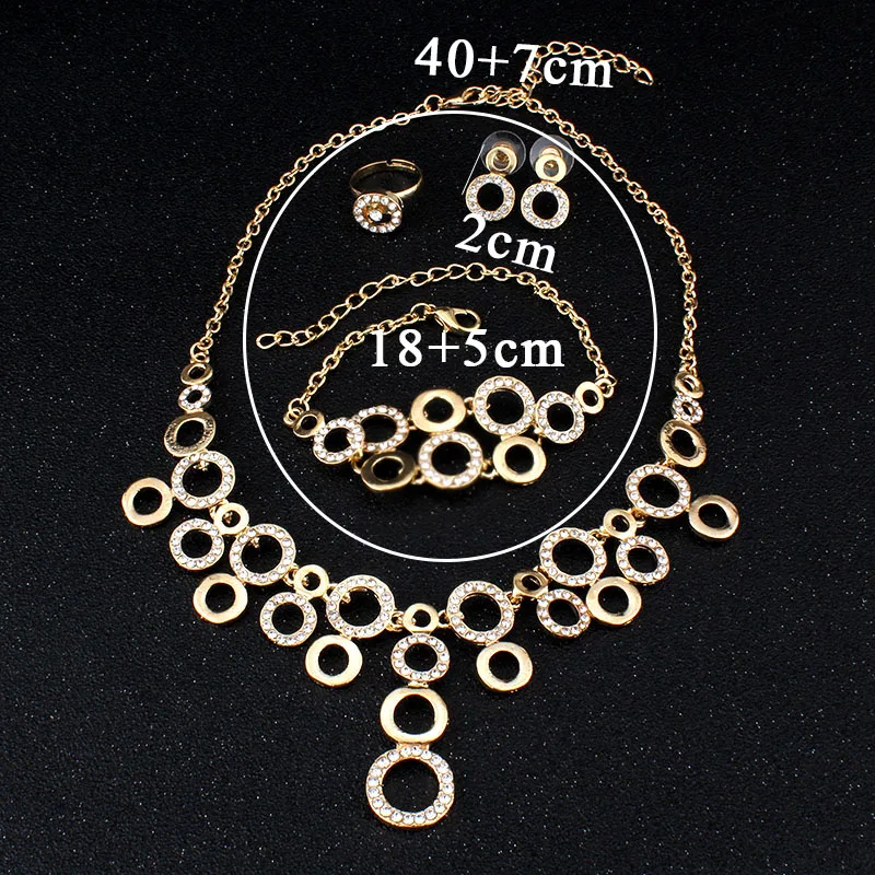 Женский ювелирный комплект из колье серёг и браслета|necklace earring set|bridal jewelry setswholesale