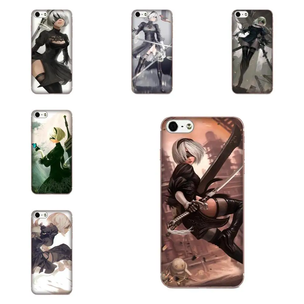 Мягкая Печать Capa Yorha NO.2 тип B 2b Nier Automata для Xiaomi Redmi Note 2 3 3S 4 4A 4X5 5A 6 6A Pro