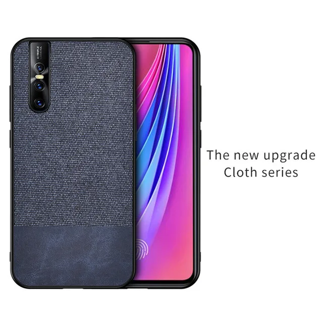 Splice Blue Ткань крышка для Vivo V15 Pro Чехол мягкое силиконовое покрытие жесткая задняя панель из поликарбоната КРЫШКА ДЛЯ VIVO V15 S1 V15Pro Защитные Чехлы оболочки - Цвет: Splice Blue