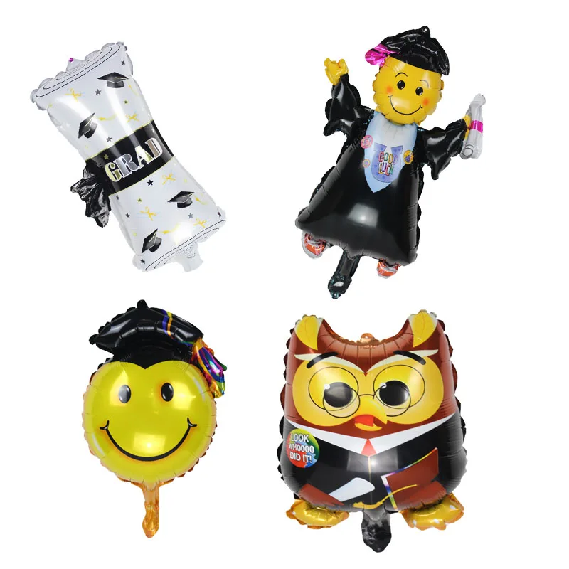 10 шт. мини шары из фольги с Градом сова удача выпускной вечер вечерние украшения