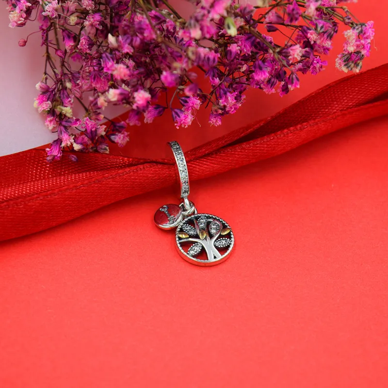 Горячее серебро Европейский CZ Шарм Бусины Подходят Пандора стиль браслет кулон