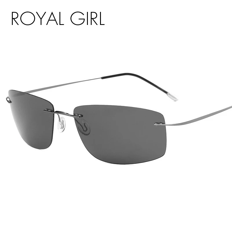 Солнцезащитные очки ROYAL GIRL мужские без оправы поляризационные ультралегкие