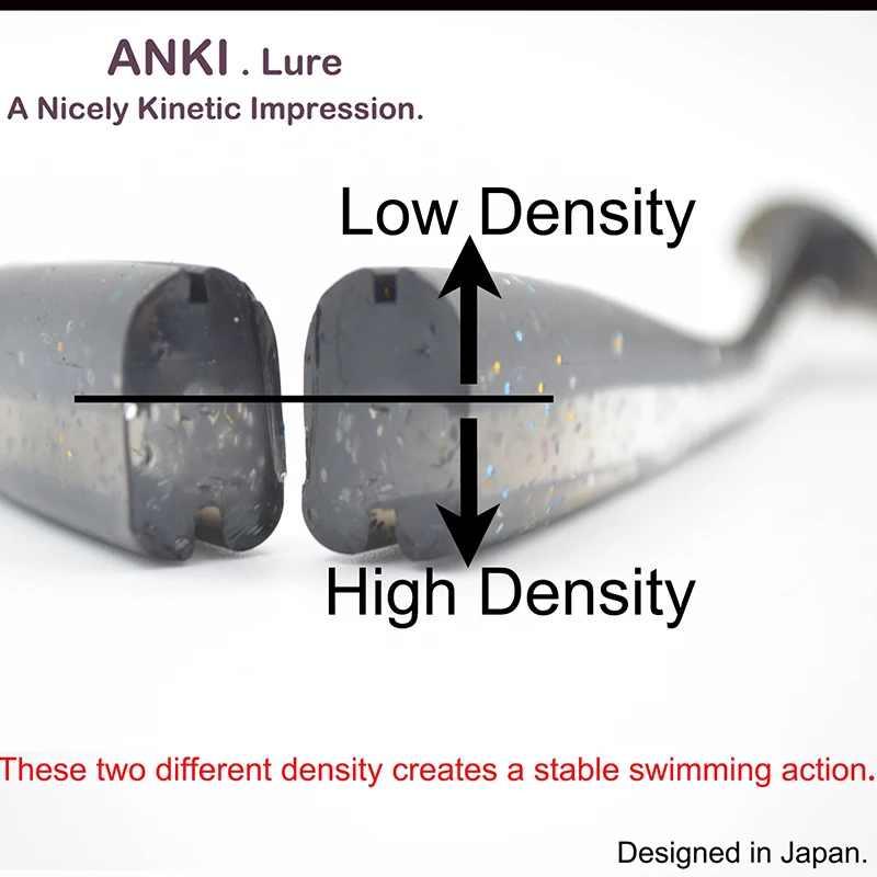ANKI 75 мм 2 4 г 20/шт. Рыболовные приманки наживки легко Shiner Swimbaits Мягкая силиконовая