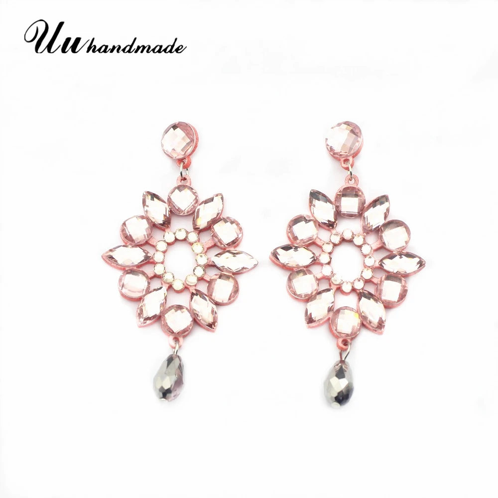 Женские серьги с кристаллами длинные в стиле бохо 2018|earrings for|earing bohocrystal earrings |