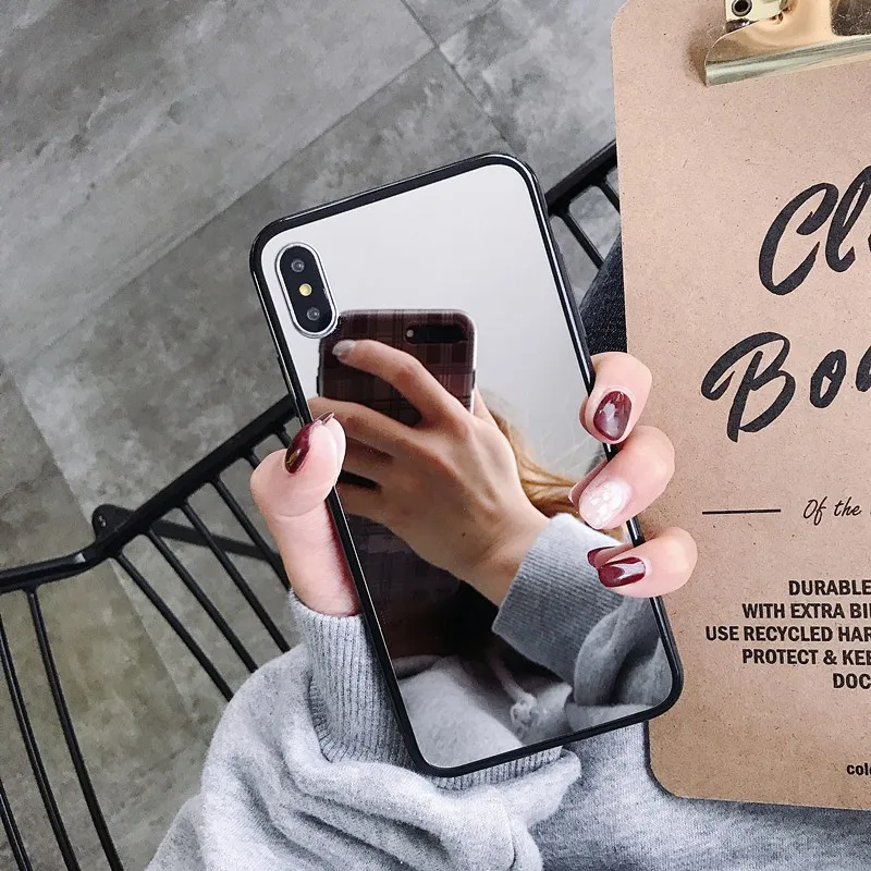 Luxury mirror phone case for Samsung galaxy A50 70 30 20 A750 520 720 A5 8 6 2018 Plus back cover coque capa |