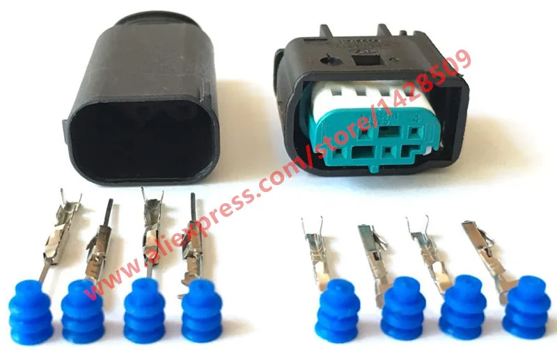 5 комплектов гнездовой мужской 4 контактный 1 967640 8E0971934 TPMS для датчика кислорода VW