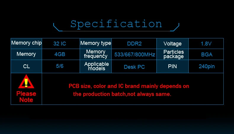 VEINEDA 4G DDR2 800/667 4 Гб ОЗУ память Рабочий стол amd mobo совместимая оперативная память ddr2 pc2-6400