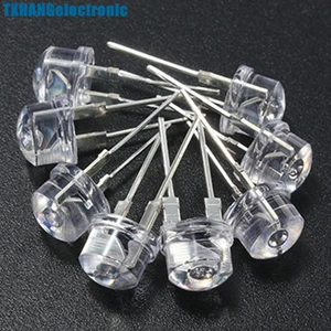 10 шт 8 мм соломенная шляпа 0,5 Вт светодиодный светоизлучающий диод Белый светодиодный ОД высокой мощности