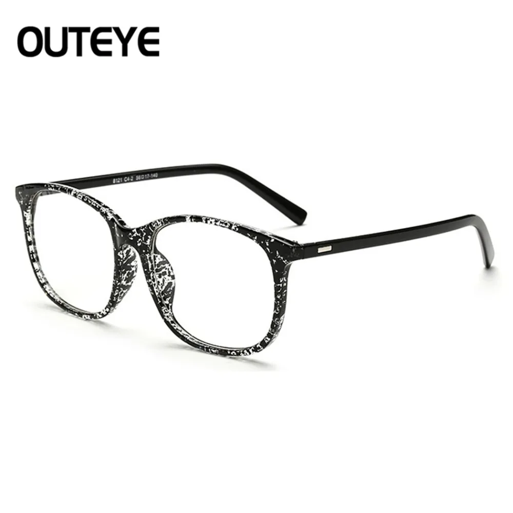 Outeye Модные Винтажные очки кадр для мужчин и женщин Оптические оправа Femme унисекс