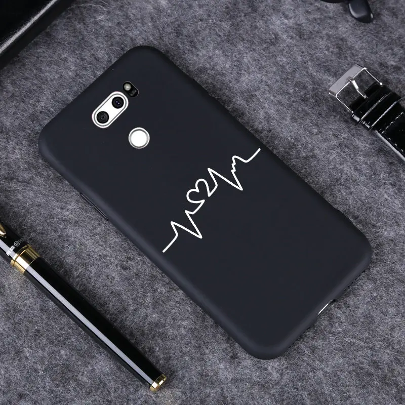 Силиконовый чехол для LG V30 K10 K4 K8 2017 2018 Q6 Q8 G7 G6 G5 мягкие задние крышки матовые черные