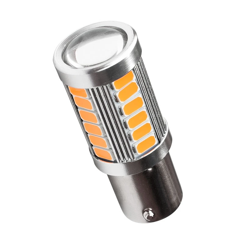 1 шт. BAU15S PY21W 1156PY желтый автомобиль светодиодный лампы 33 SMD 5730 5630 боковые