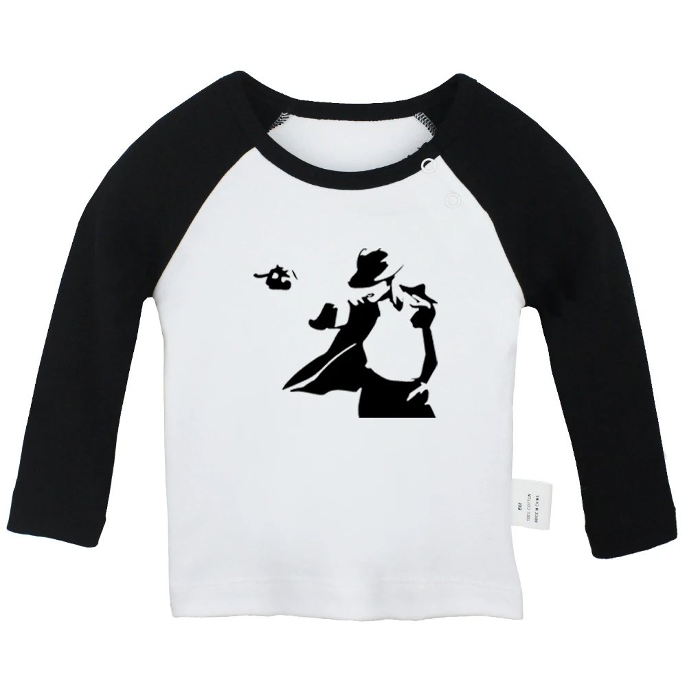 The king Imperial crown Alice in Wonderland Cute cartoon Deer Couples Newborn Baby T-Shirts Toddler Graphic Long Sleeve Tee Tops |