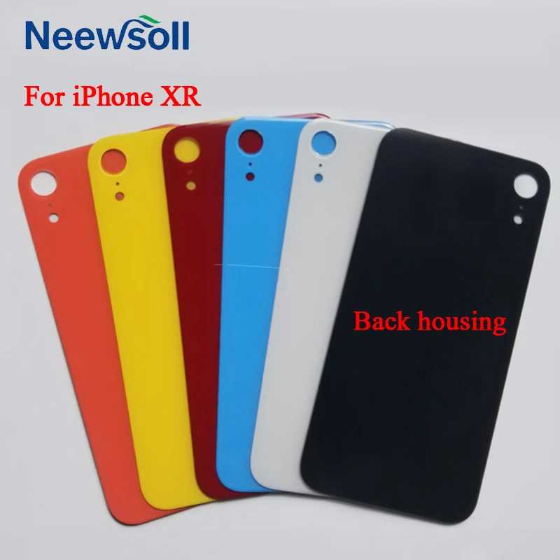 Задний корпус для iPhone XR крышка батареи Стекло задняя дверь с объективом камеры