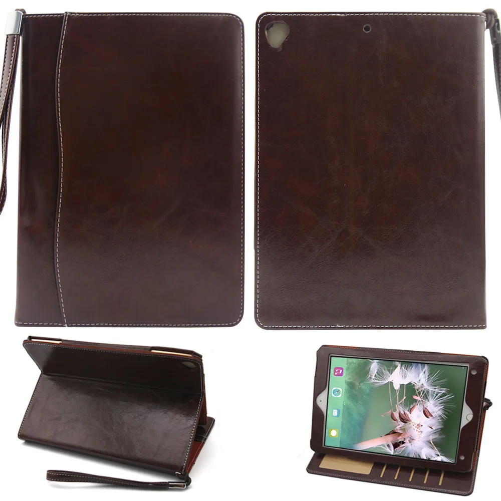 Чехол для планшета для iPad 9,7 Pro 9,7 дюймов Air 2 Air 1 чехол из искусственной кожи портфель полный корпус протектор флип чехол с подставкой