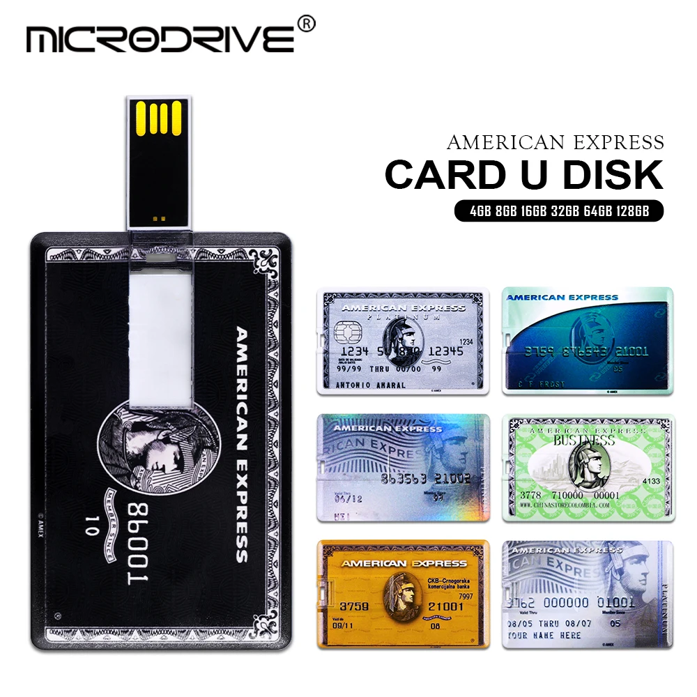 Новинка 32 ГБ 64 128 флеш-диск usb 2 0 банковский кредит VIP флеш-карта флеш-накопитель 4
